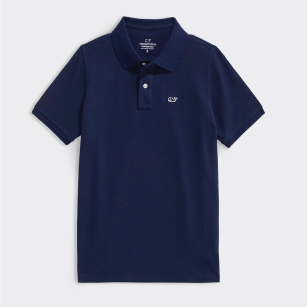 Vineyard Vines Boys’ Heritage Pique Polo Shirt - Medium (12-14)